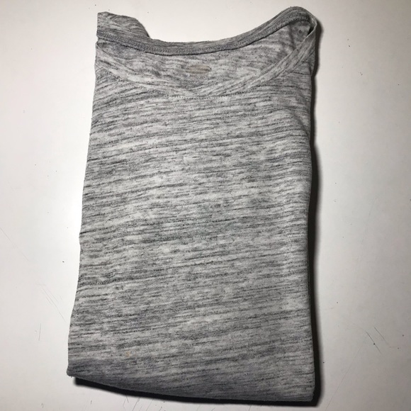 Long sleeve grey and white long sleeve top - Picture 1 of 3